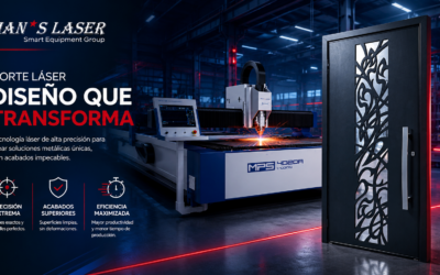 Maquina de corte láser de metal para fabricar puertas metálicas de alta precisión en Perú